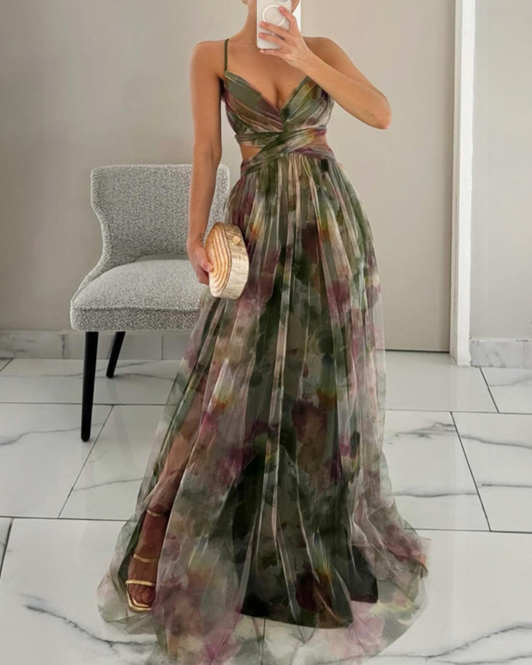 DELAUNAY | Robe Maxi Élégance Florale