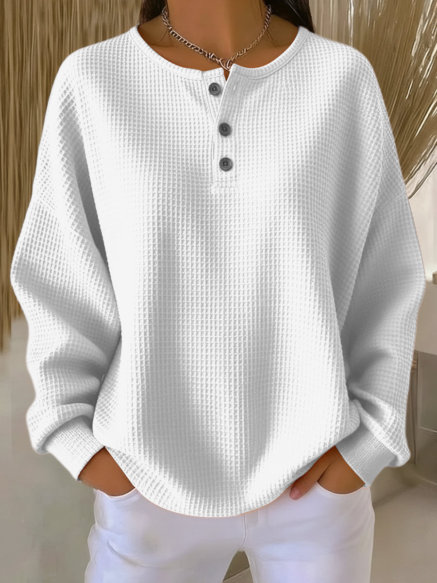 DELAUNAY | Sweat Gaufré Henley Catherine