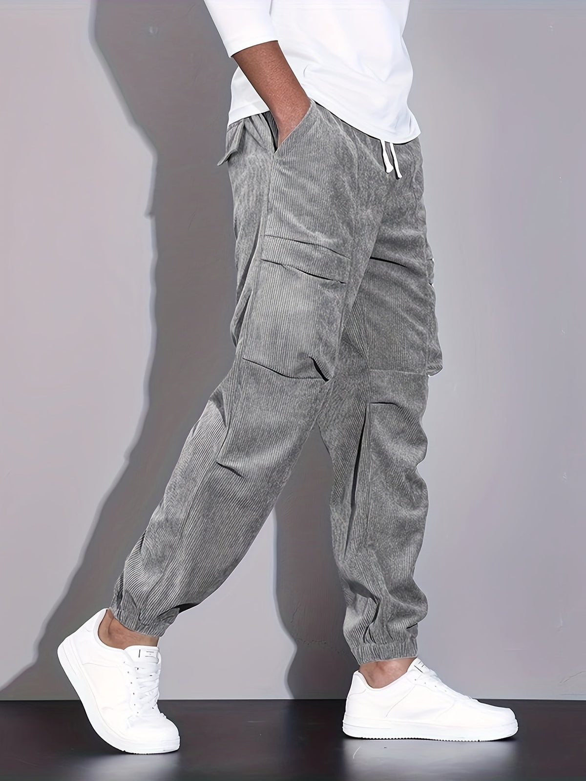 DELAUNAY | Pantalon Cargo en Corduroy