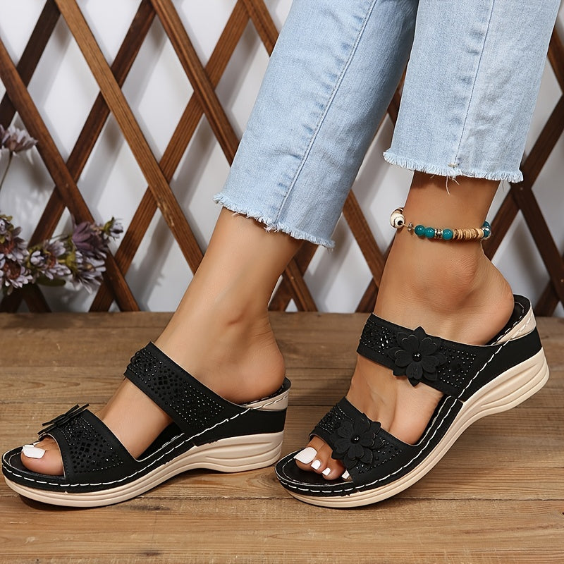 DELAUNAY | Sandales Confort Compensées Suzanne