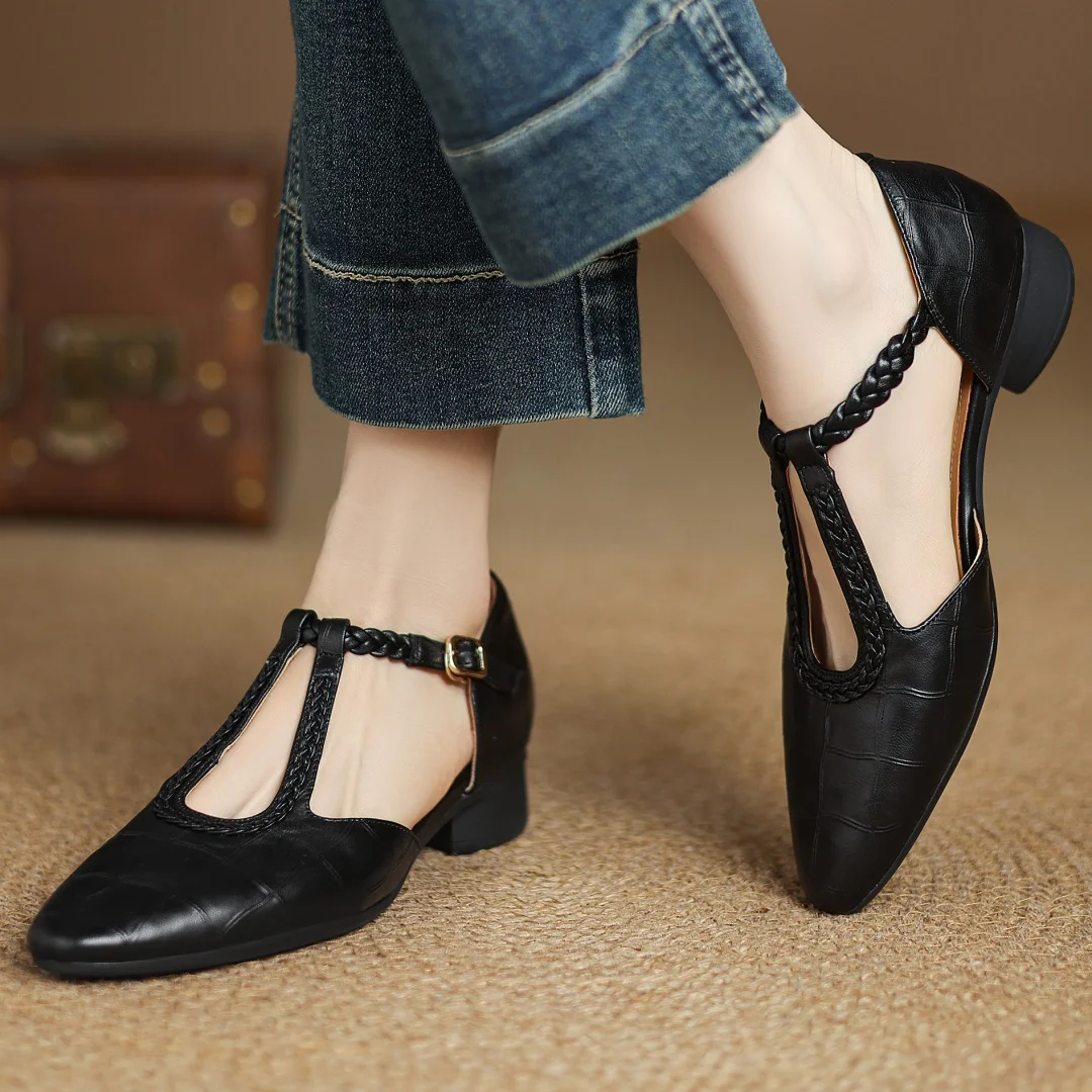 Delaunay | Babies Cuir Bride Tressée Odile