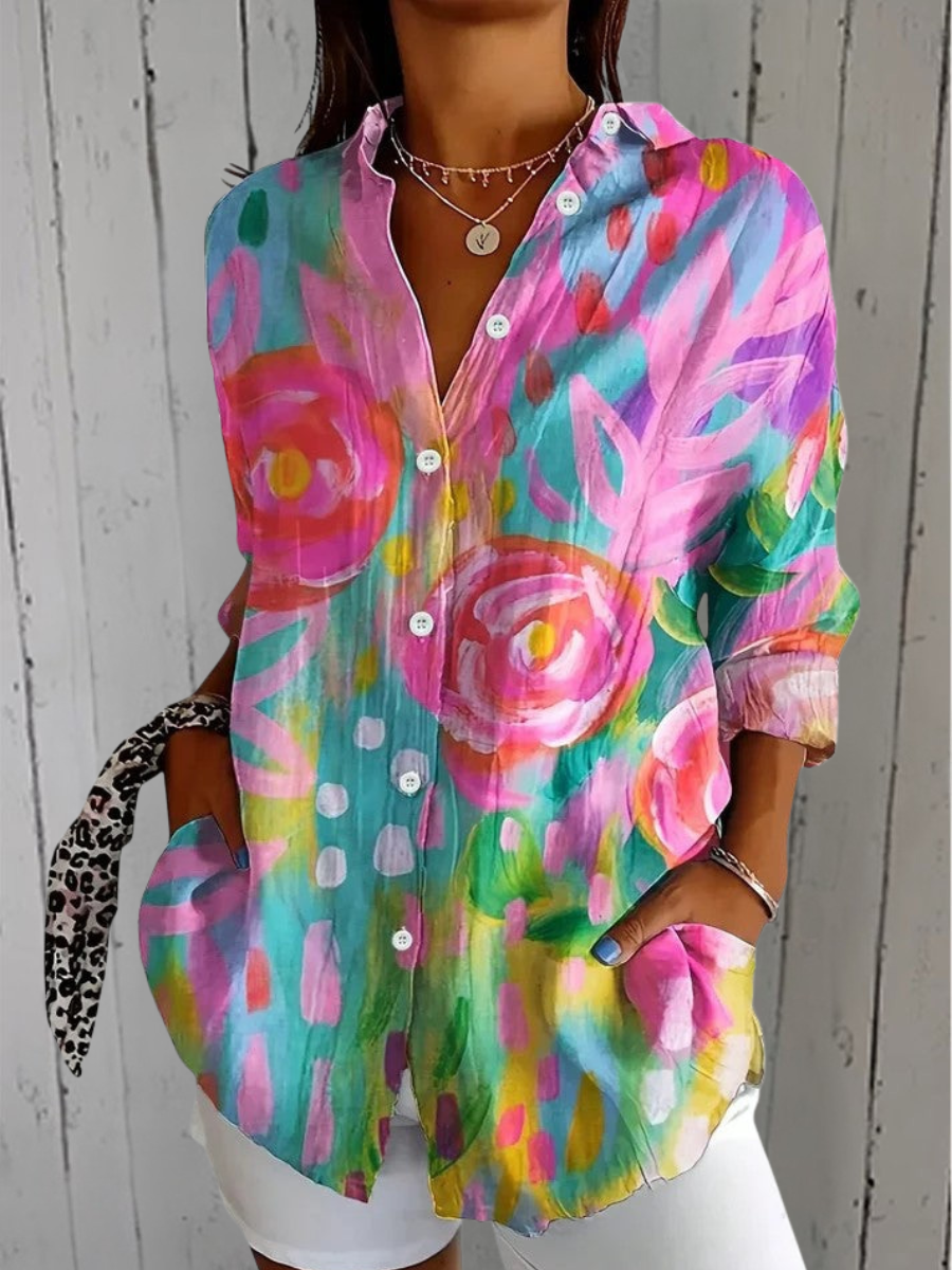 DELAUNAY | Blouse Estivale Colorée Claire