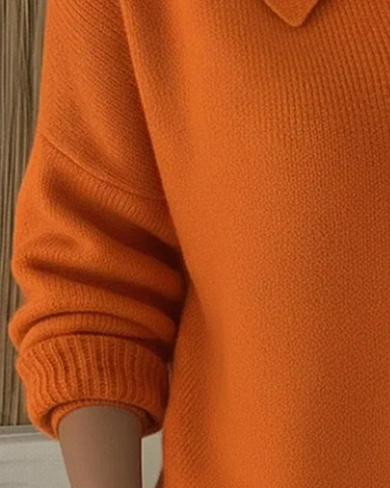 Vega | Gilet en Tricot avec Col Chemise