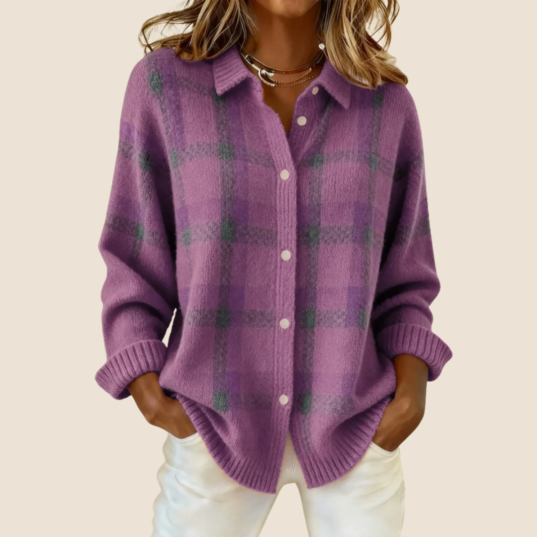Delaunay | Veste-Chemise en Maille à Carreaux Florence