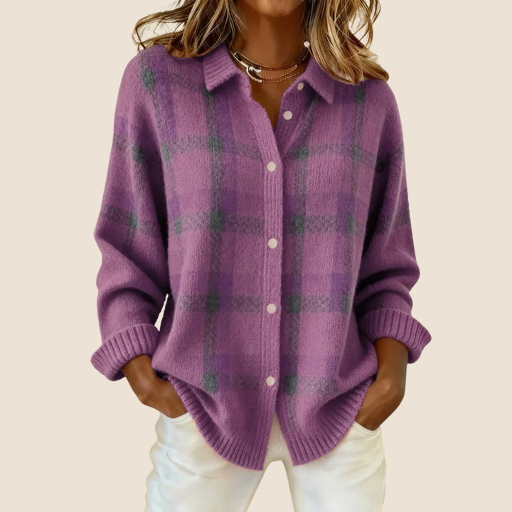 Delaunay | Veste-Chemise en Maille à Carreaux Florence