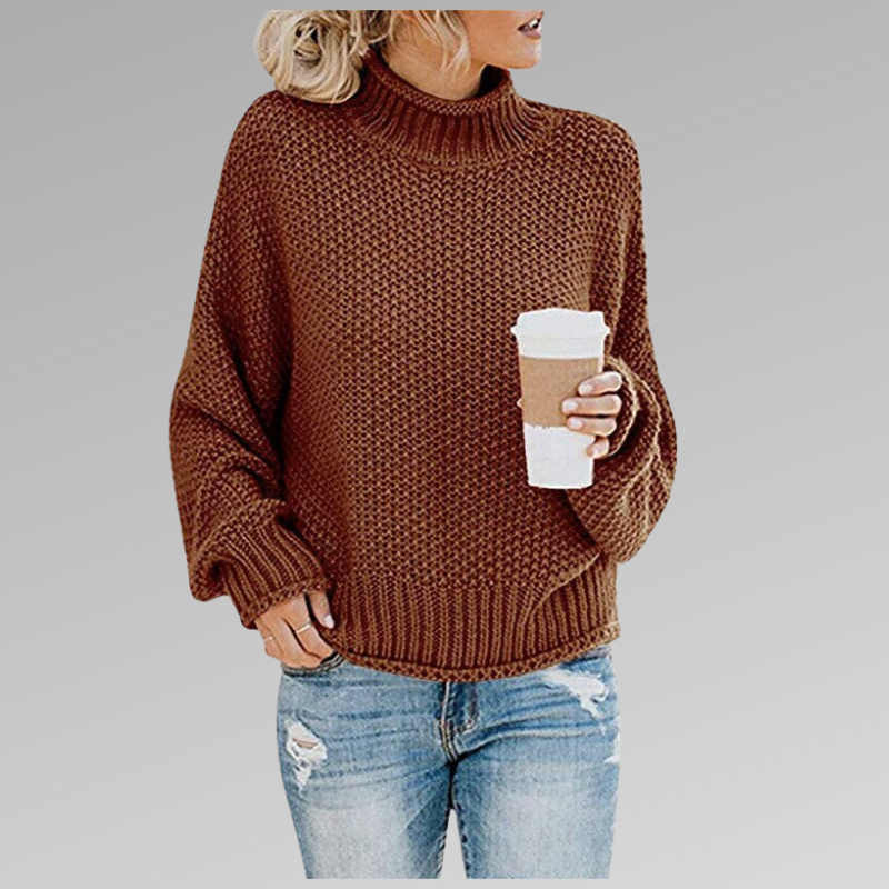 DELAUNAY | Pull Col Roulé Grosse Maille Juliette