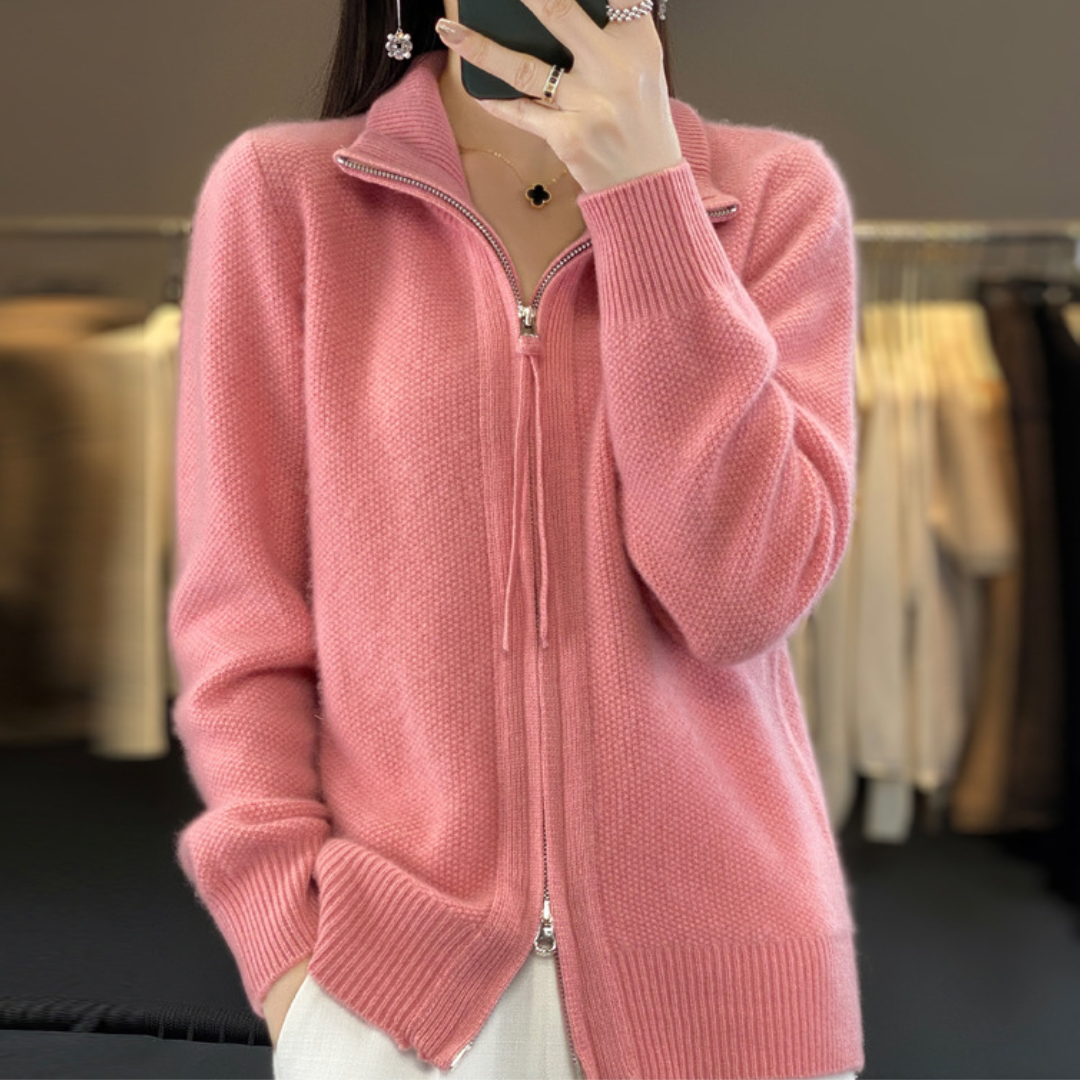 Luna | Cardigan Doux avec Zip