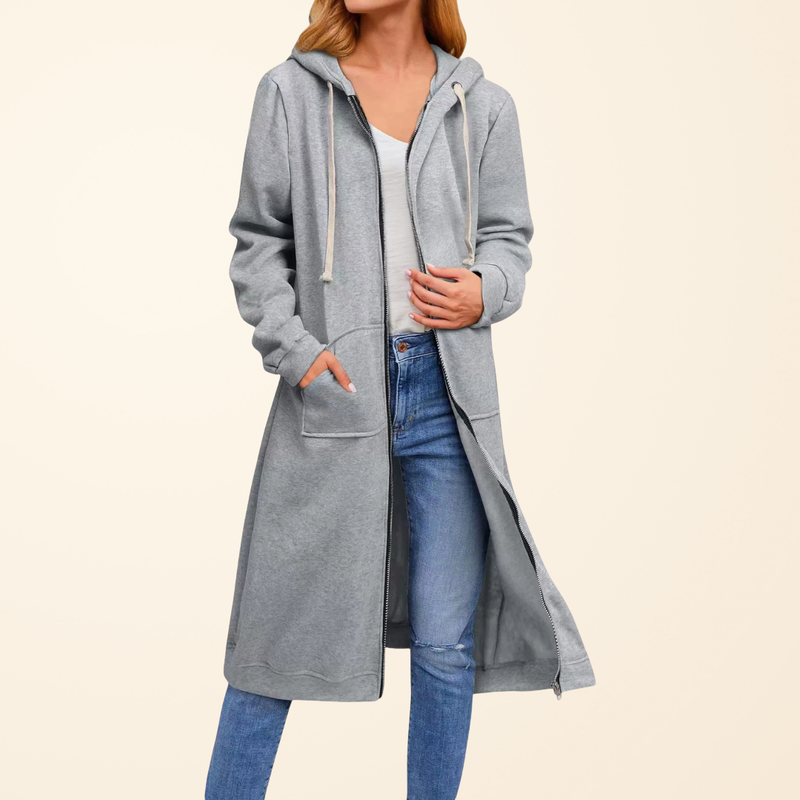 Brixley™ | Cardigan Long avec Fermeture Éclair