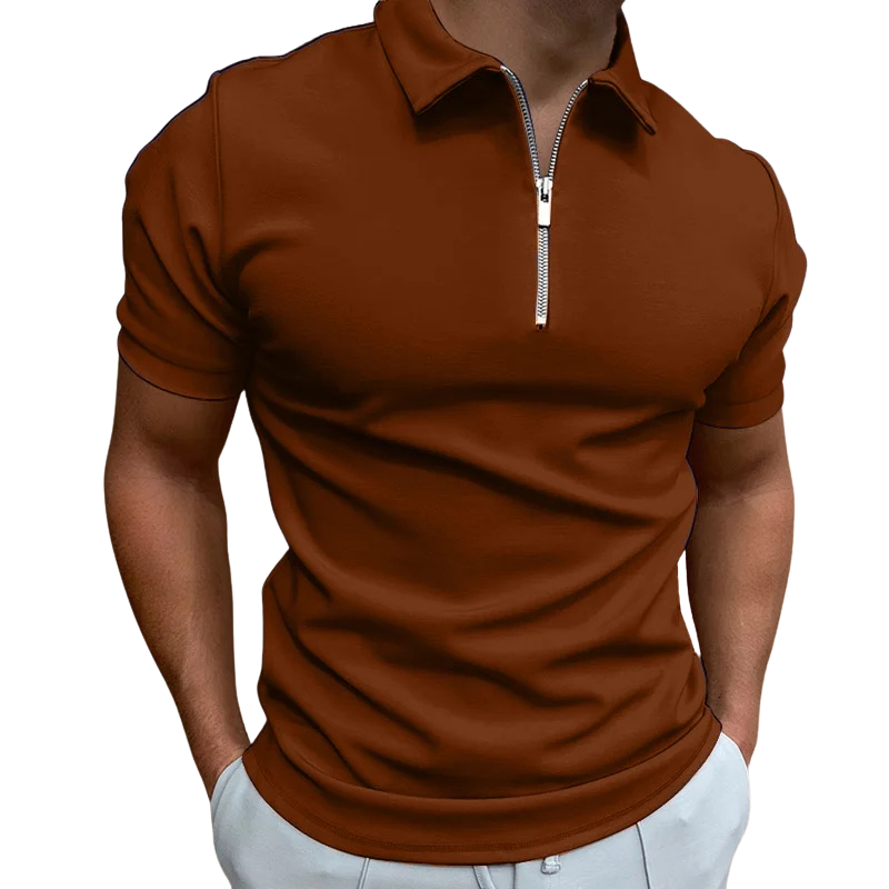 DELAUNAY | Polo Moderne avec Zip Mi-Haut