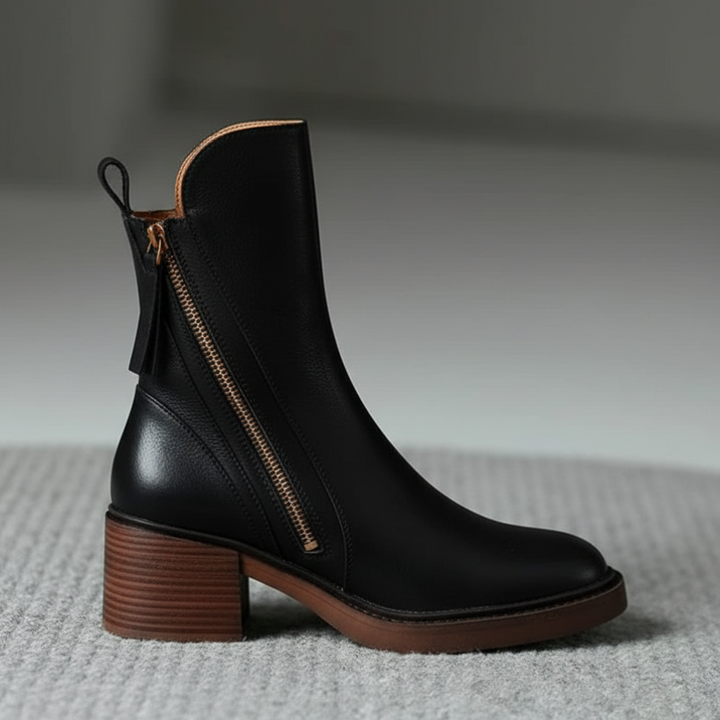 Delaunay | Bottines Zippées Talon Confort Isabelle