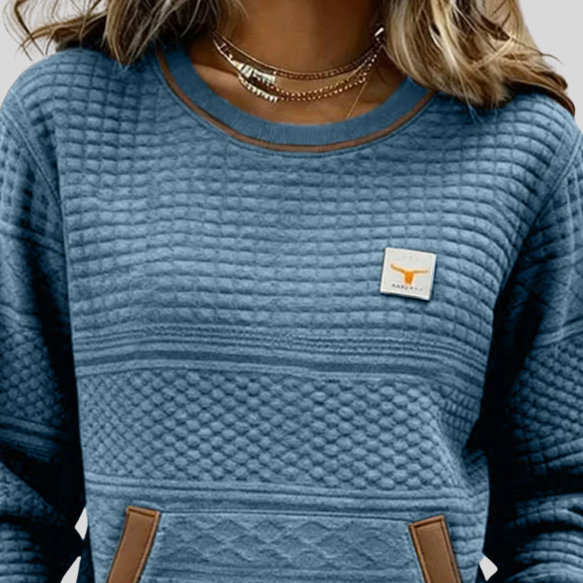 Noelle™ | Sweat col rond colorblock