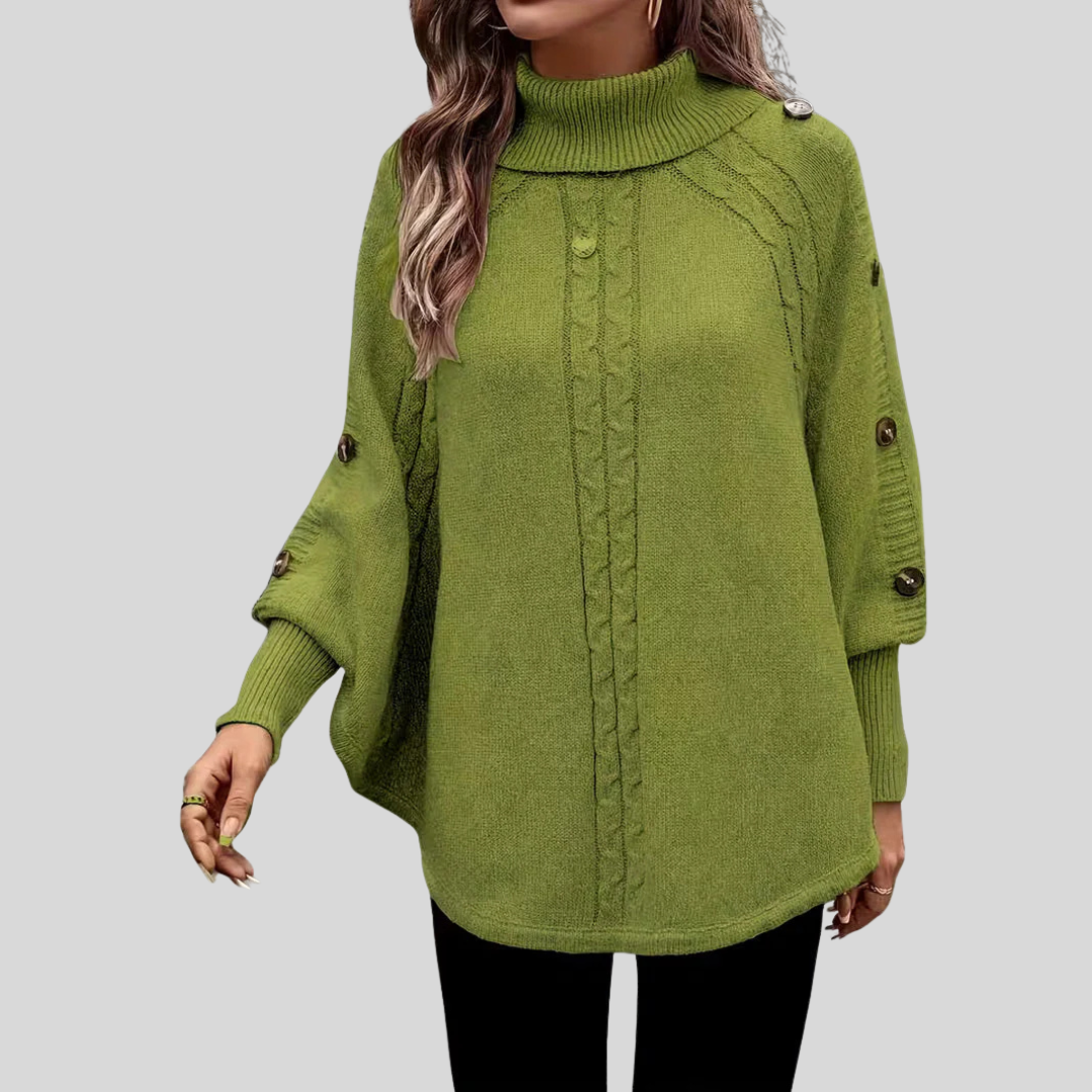 Norelle™ | Pull à col roulé en maille torsadée