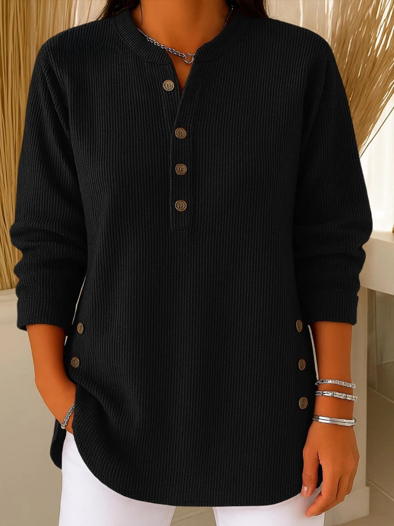 DELAUNAY | Tunique Henley Côtelée Sylvie