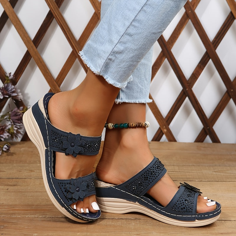 DELAUNAY | Sandales Confort Compensées Suzanne