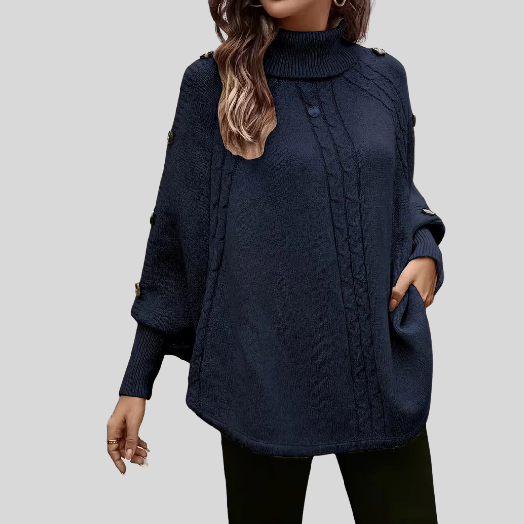 Norelle™ | Pull à col roulé en maille torsadée