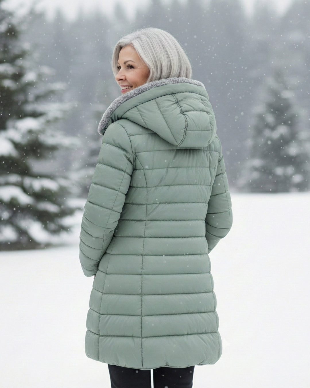 Clair | Manteau Matelassé à Doublure Polaire