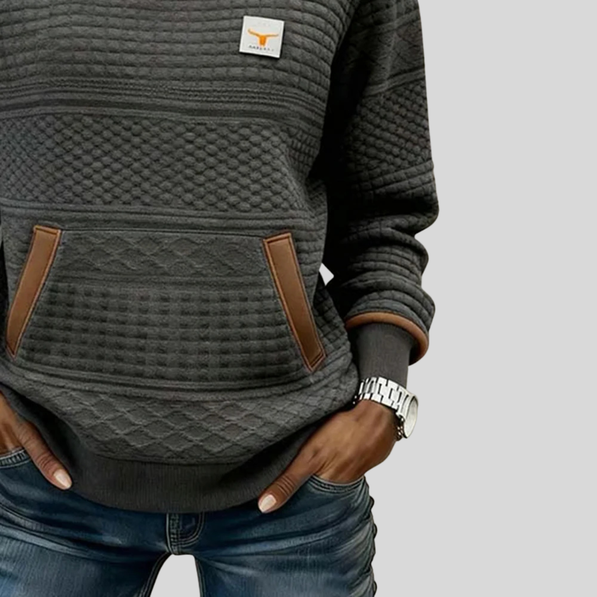 Noelle™ | Sweat col rond colorblock