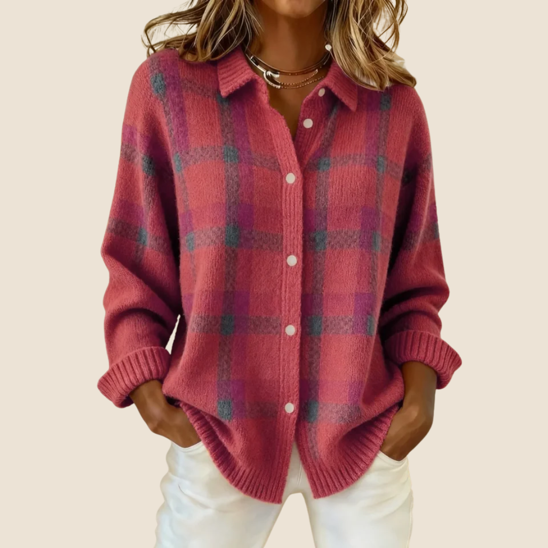 Delaunay | Veste-Chemise en Maille à Carreaux Florence