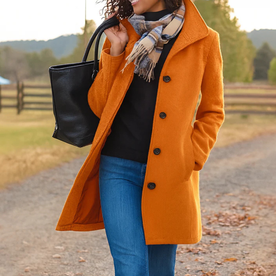 DELAUNAY | Manteau Classique Boutonné Pauline
