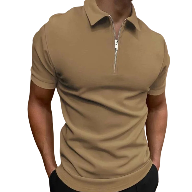 DELAUNAY | Polo Moderne avec Zip Mi-Haut