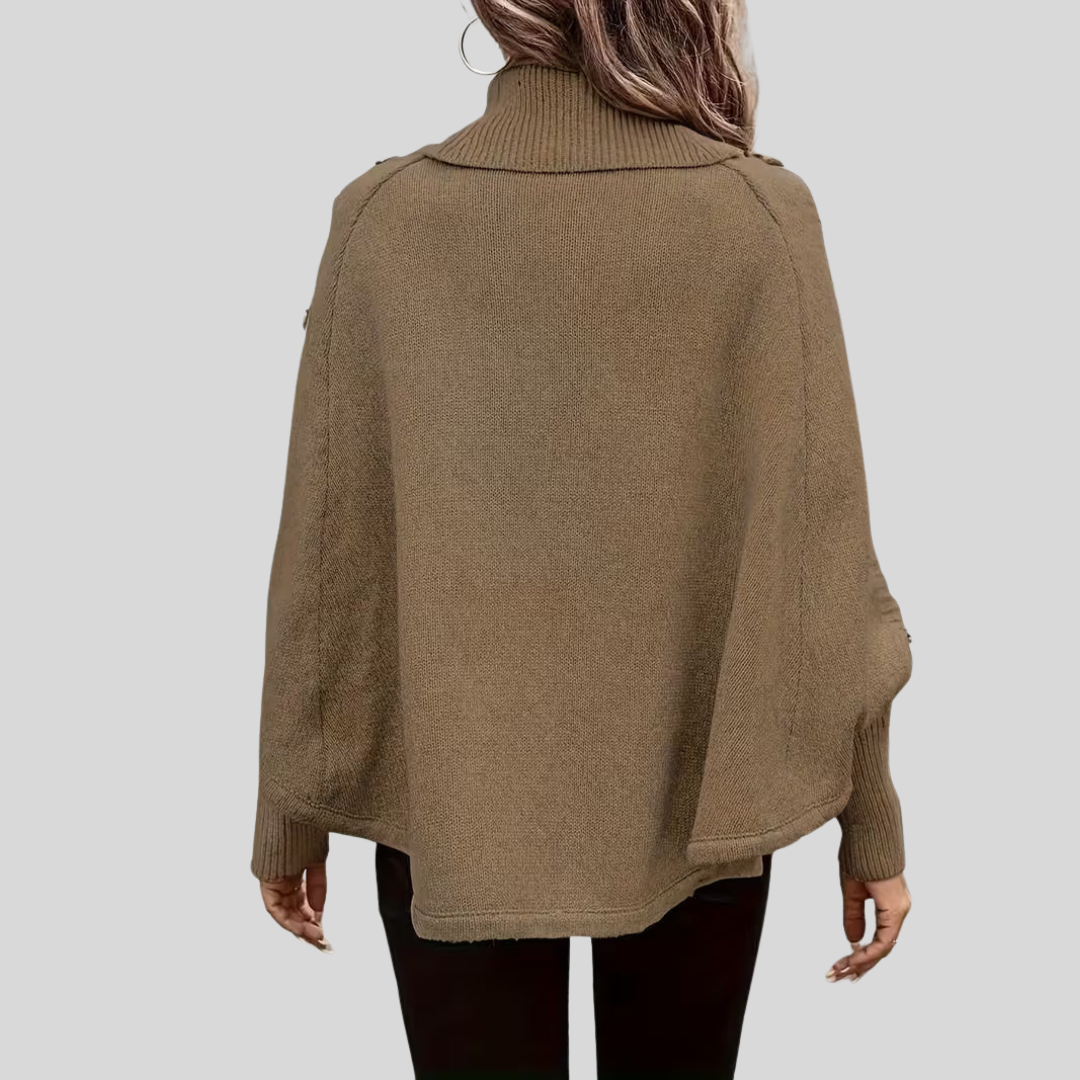 Norelle™ | Pull à col roulé en maille torsadée