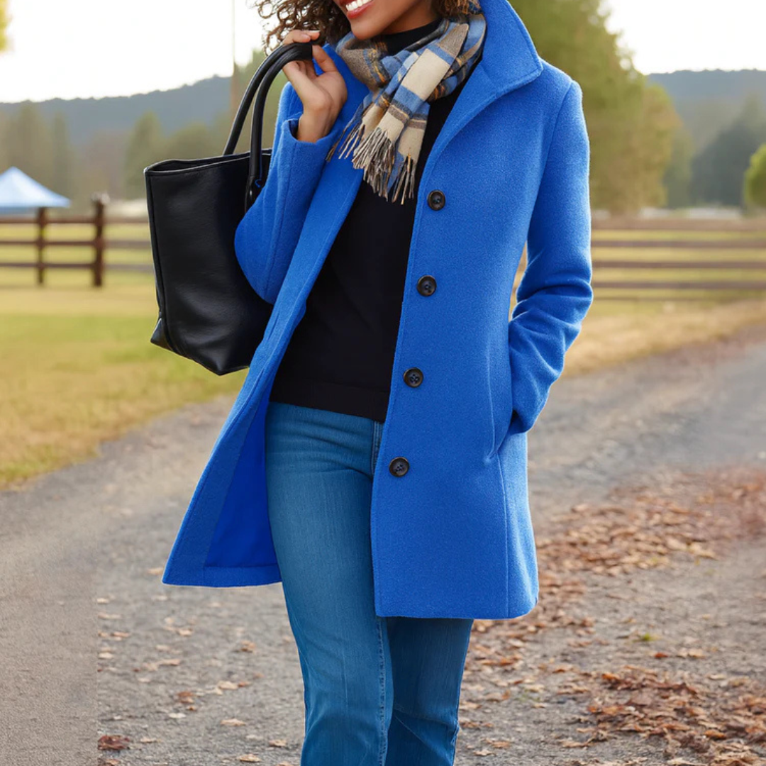 DELAUNAY | Manteau Classique Boutonné Pauline