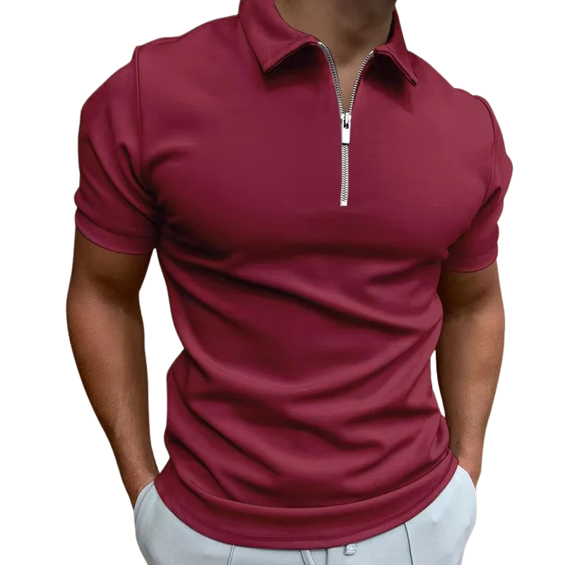 DELAUNAY | Polo Moderne avec Zip Mi-Haut