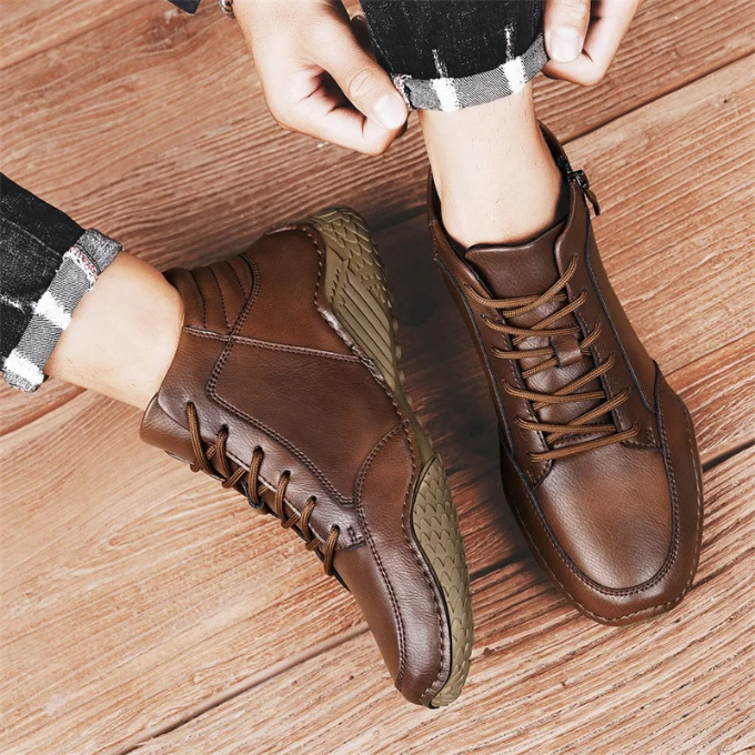 DELAUNAY | Bottes en Cuir Robustes pour Hommes