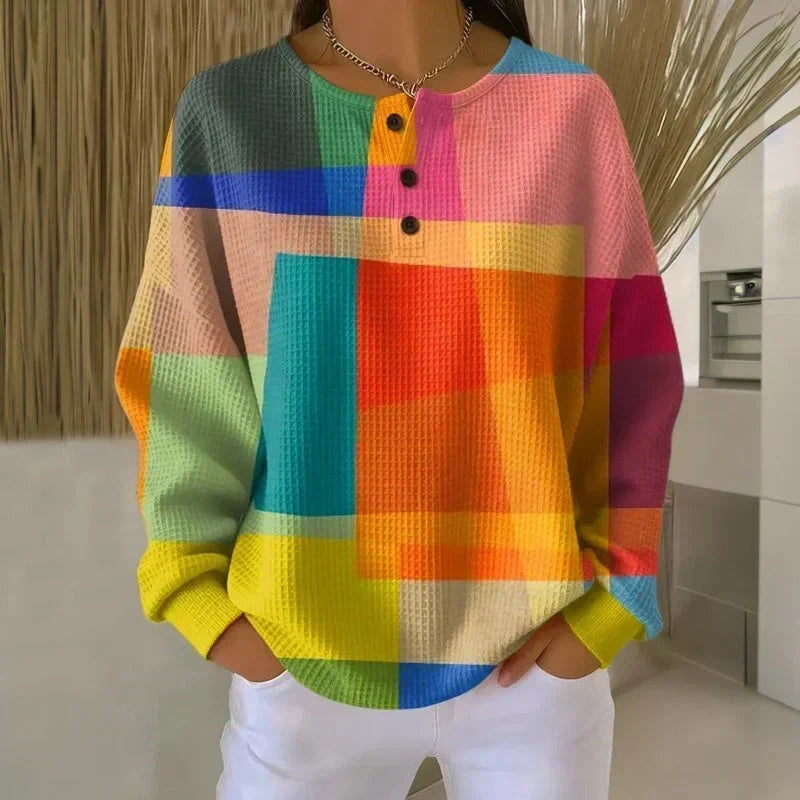 DELAUNAY | Pull Gaufré Colorblock Juliette