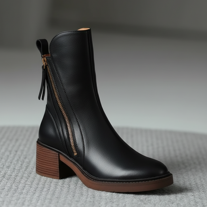 Delaunay | Bottines Zippées Talon Confort Isabelle