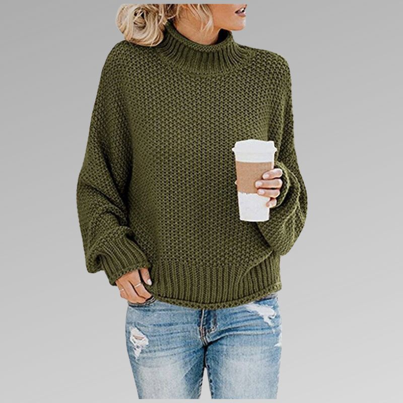 DELAUNAY | Pull Col Roulé Grosse Maille Juliette