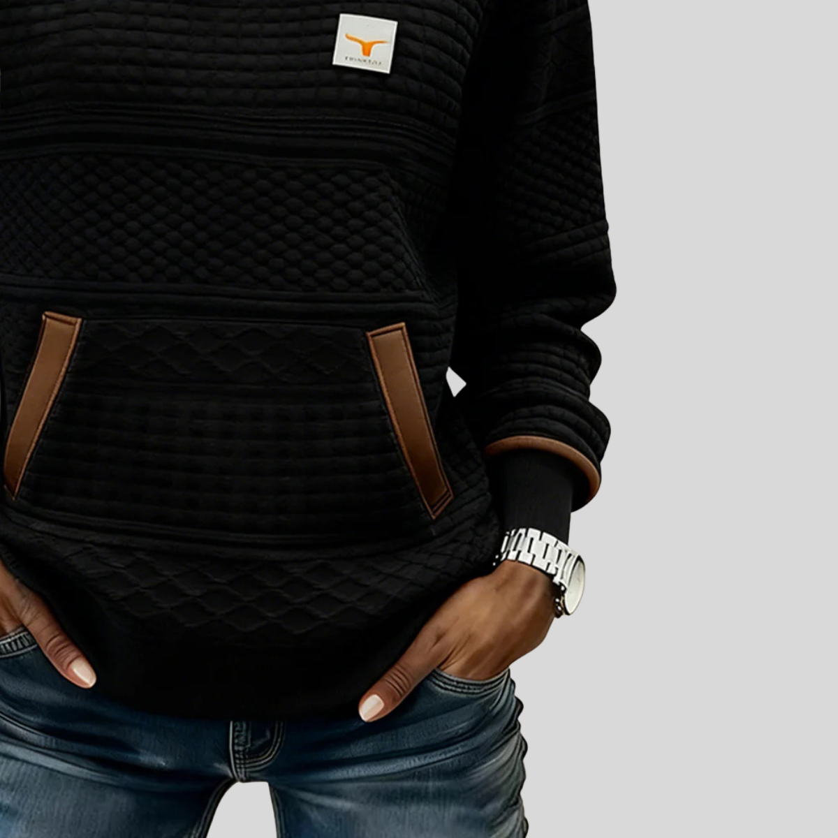Noelle™ | Sweat col rond colorblock