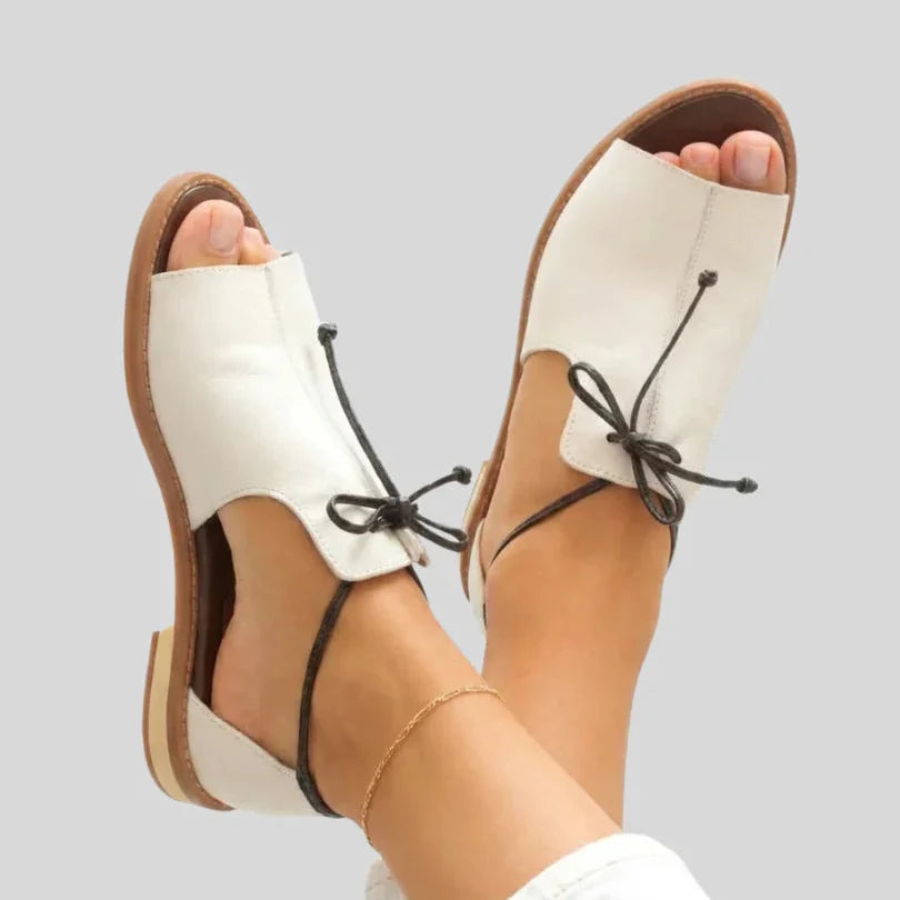 Delaunay | Sandales Plates en Cuir Nicole