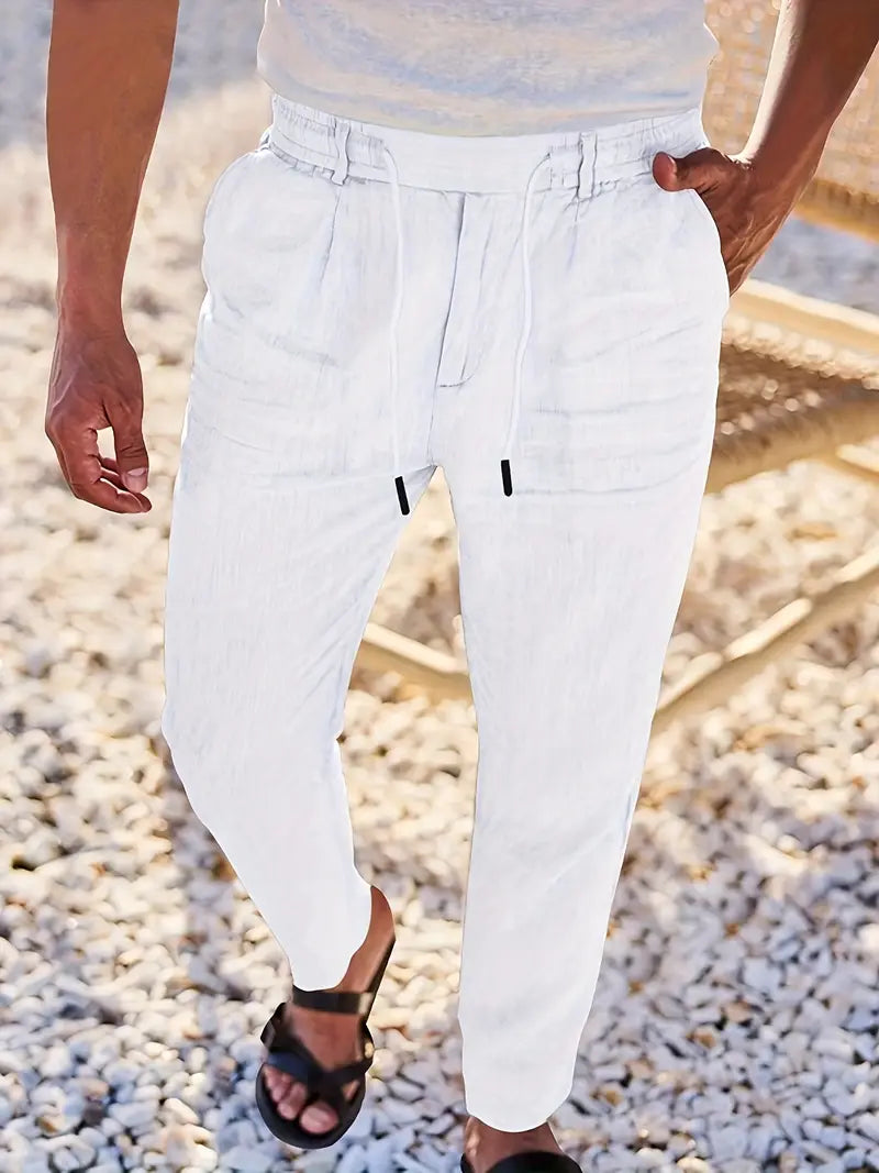 DELAUNAY | Pantalons Larges en Lin avec Cordon