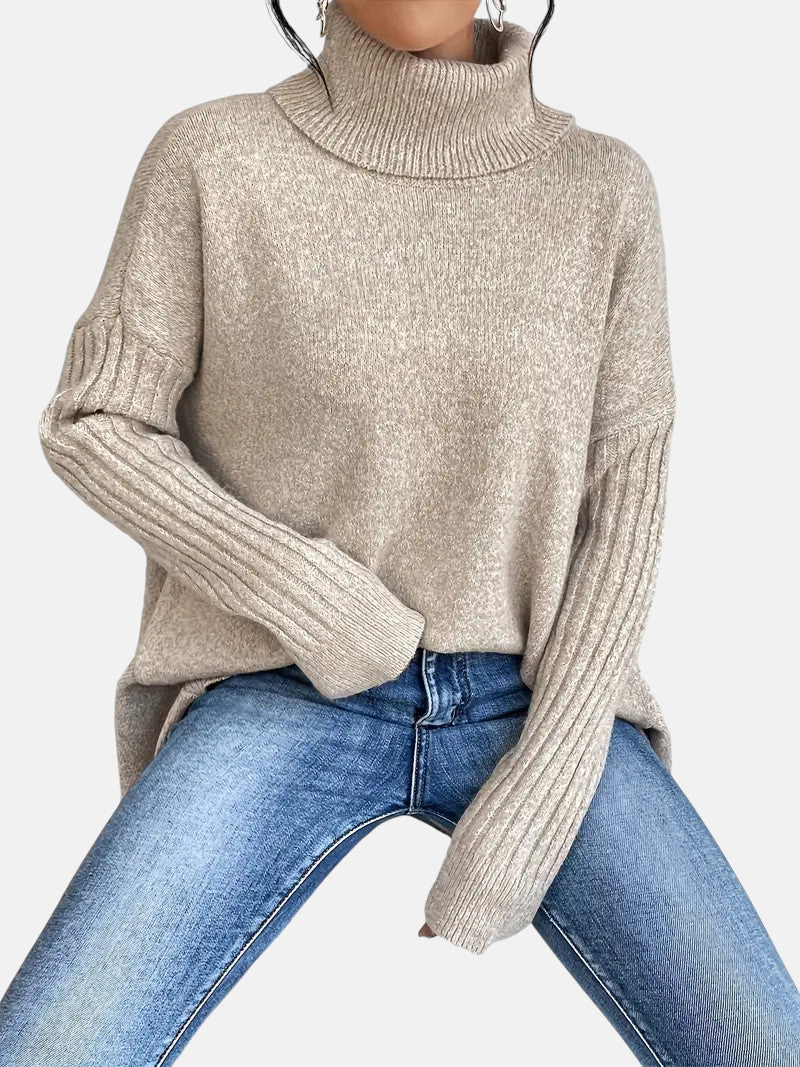 Brigitte | Long Turtle Neck Pullover