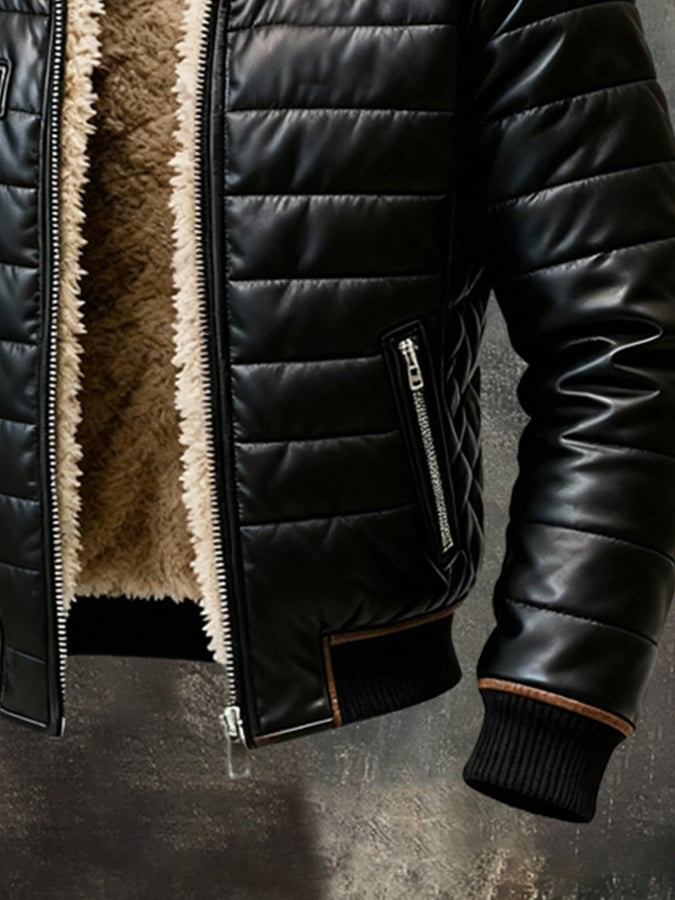 Veste à col haut et coupe affinée
