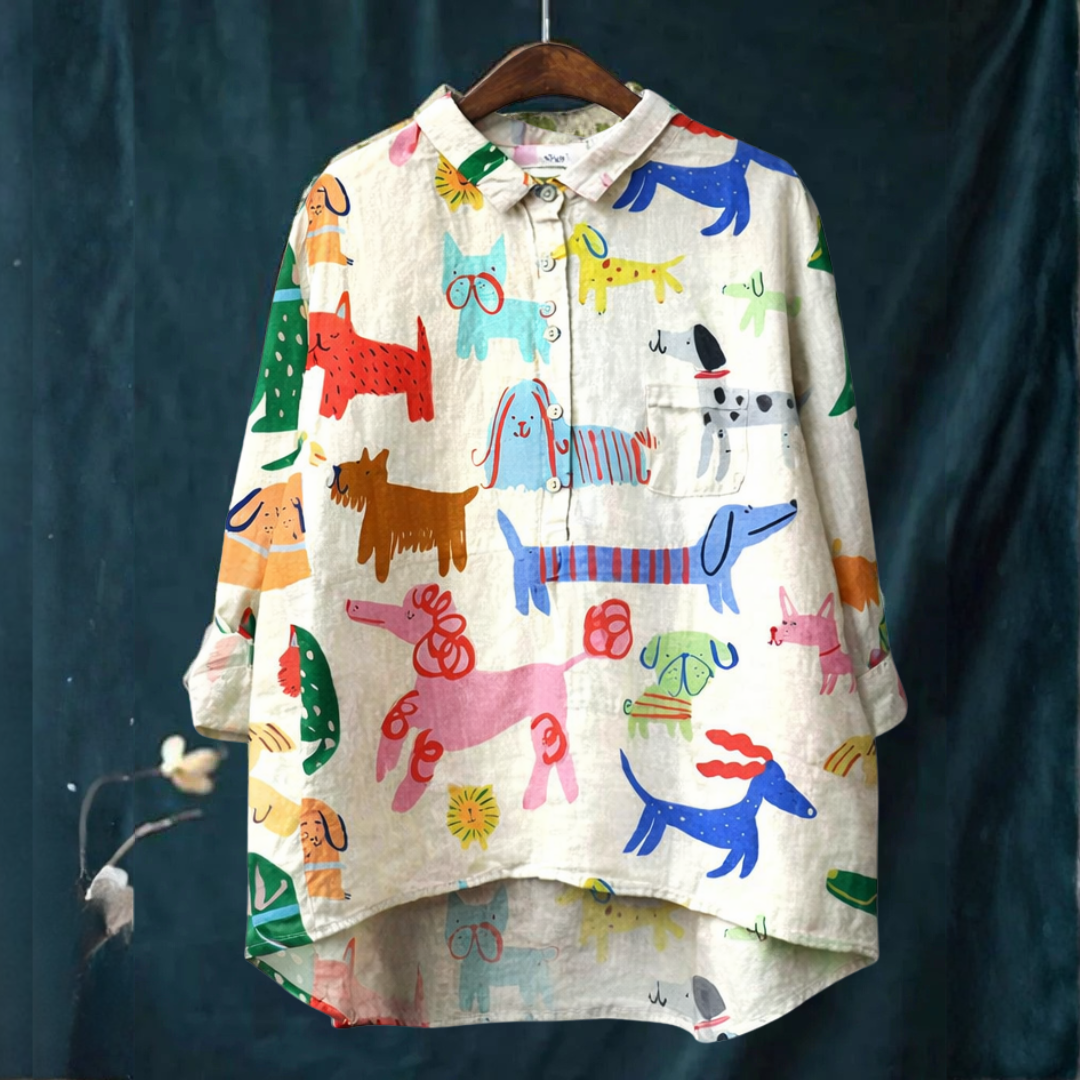 DELAUNAY | Chemise Élégante à Motif Garance