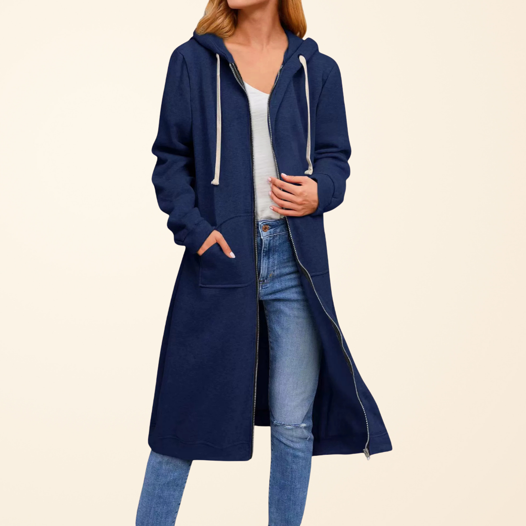 Brixley™ | Cardigan Long avec Fermeture Éclair