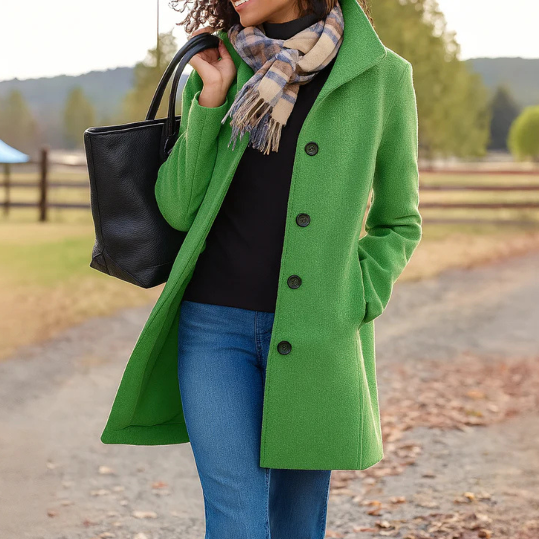 DELAUNAY | Manteau Classique Boutonné Pauline