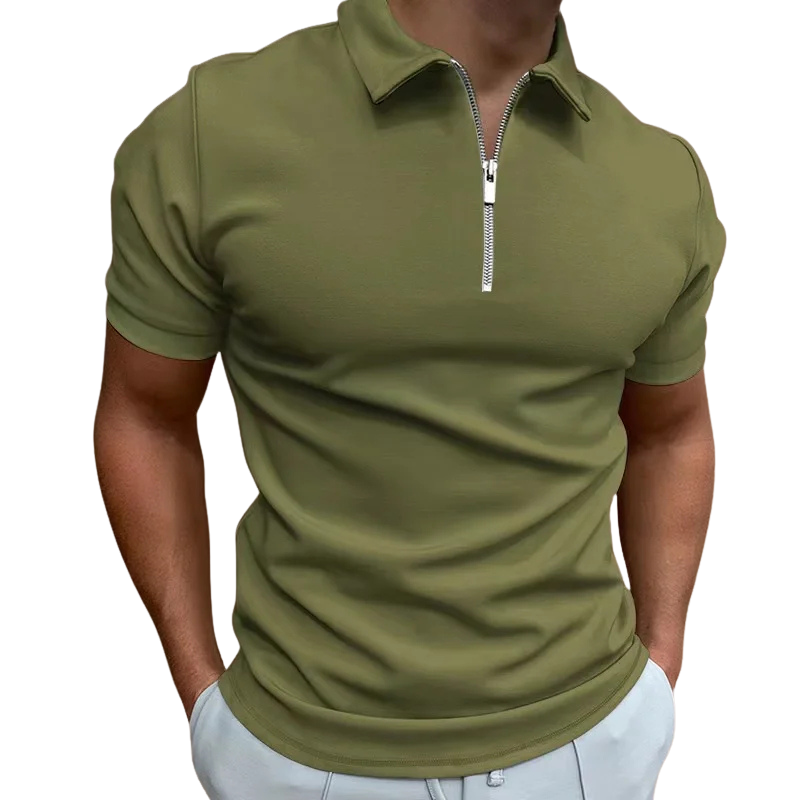 DELAUNAY | Polo Moderne avec Zip Mi-Haut