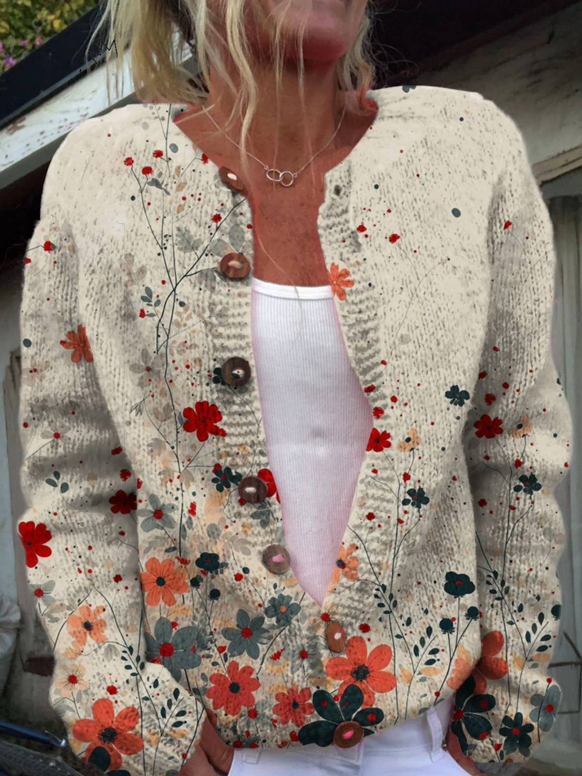 DELAUNAY | Cardigan Fleurs Sauvages Charlotte