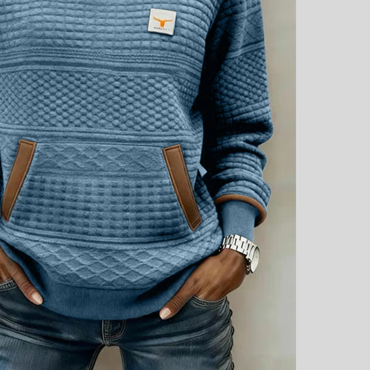 Noelle™ | Sweat col rond colorblock