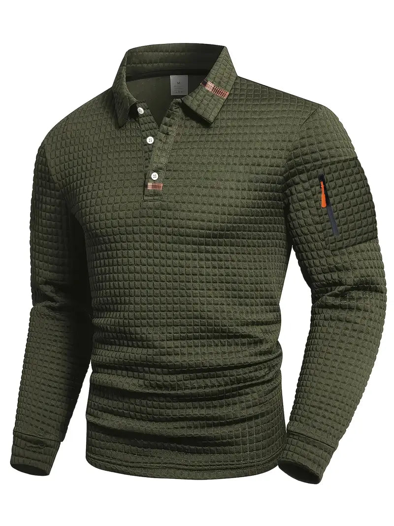 DELAUNAY | Polo à Manches Longues Texturée