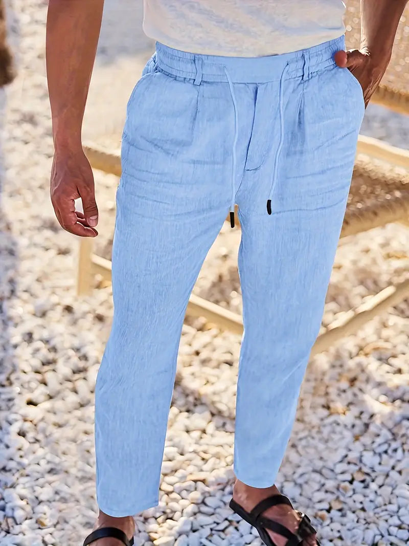DELAUNAY | Pantalons Larges en Lin avec Cordon