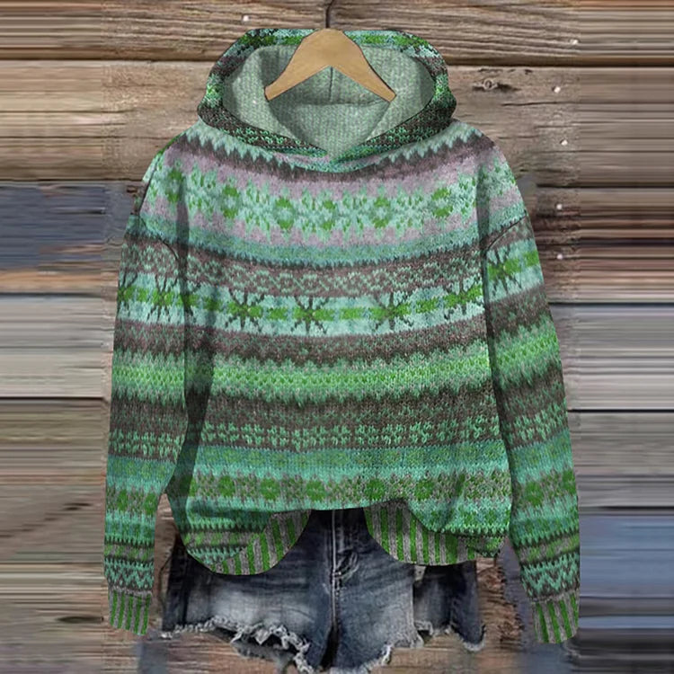 DELAUNAY | Pull à Capuche Jacquard Chloé