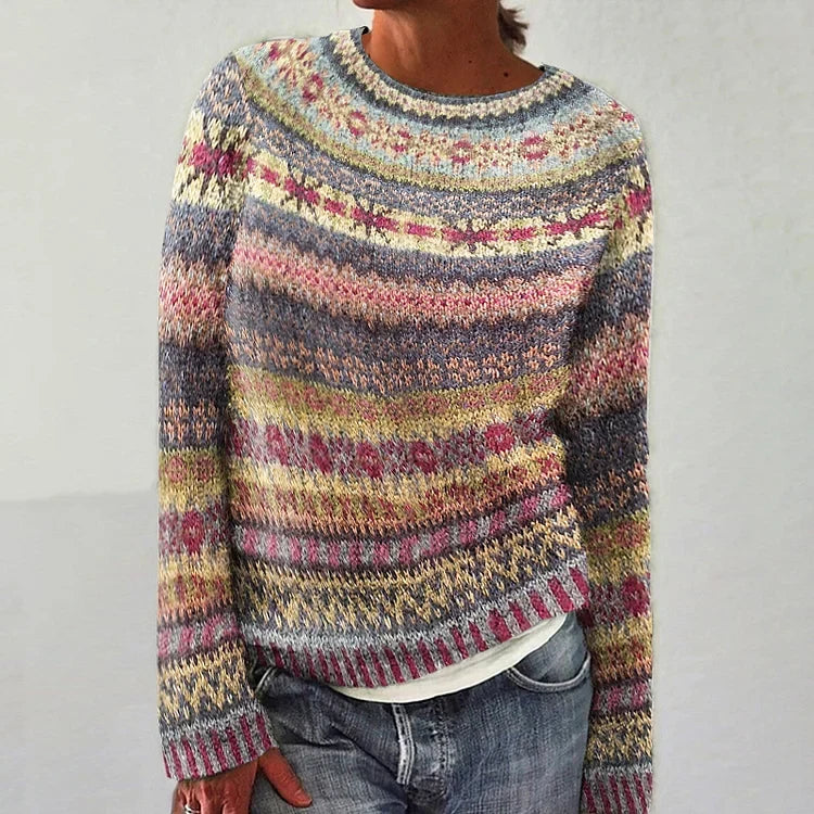 DELAUNAY | Pull Maille Rayures Pastel Nicole