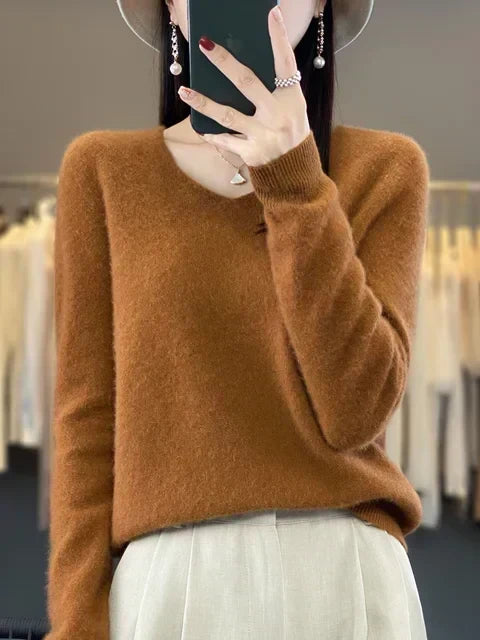 DELAUNAY | Pull Col V Maille Douce Martine