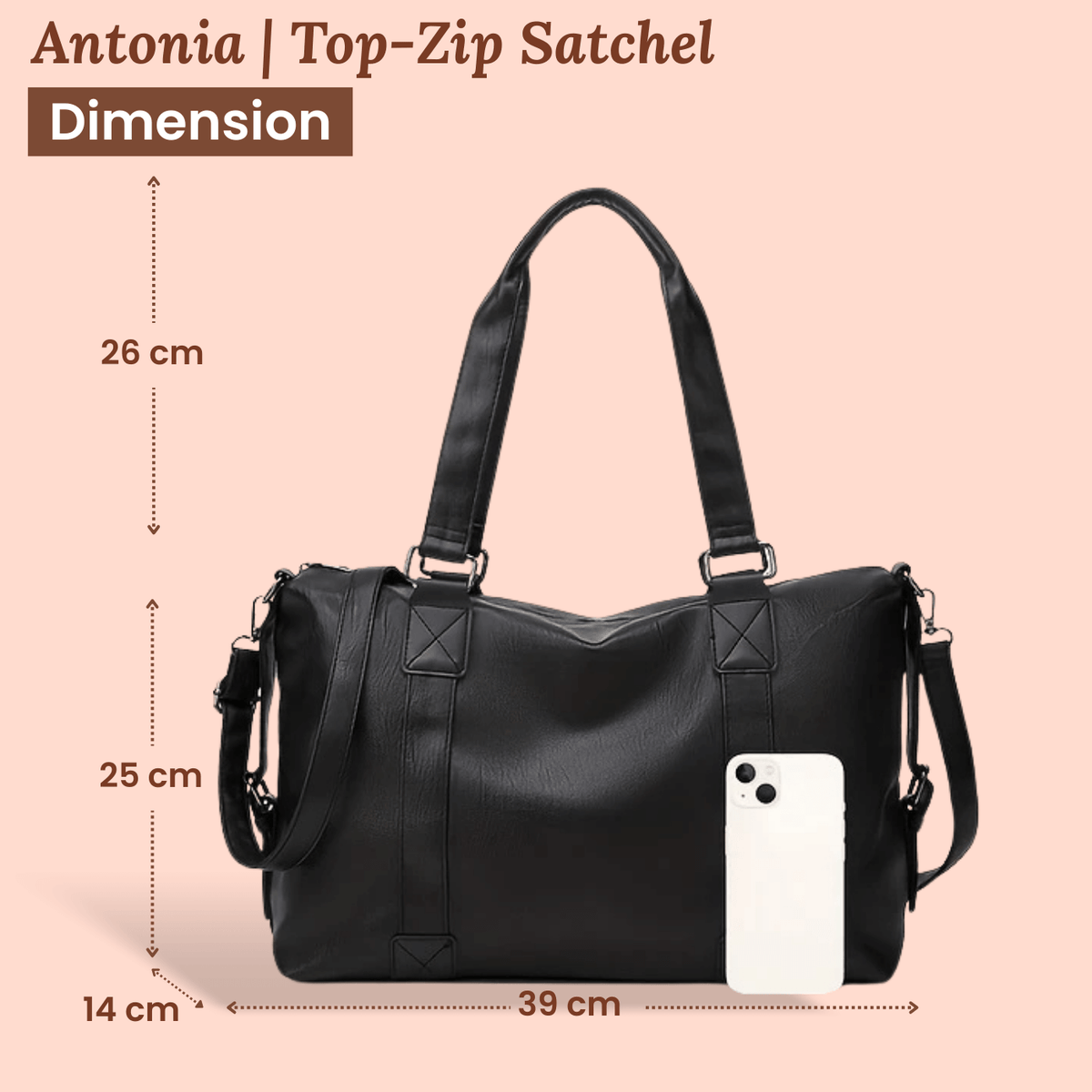 Antonia | Sac Bandoulière Besace de Voyage