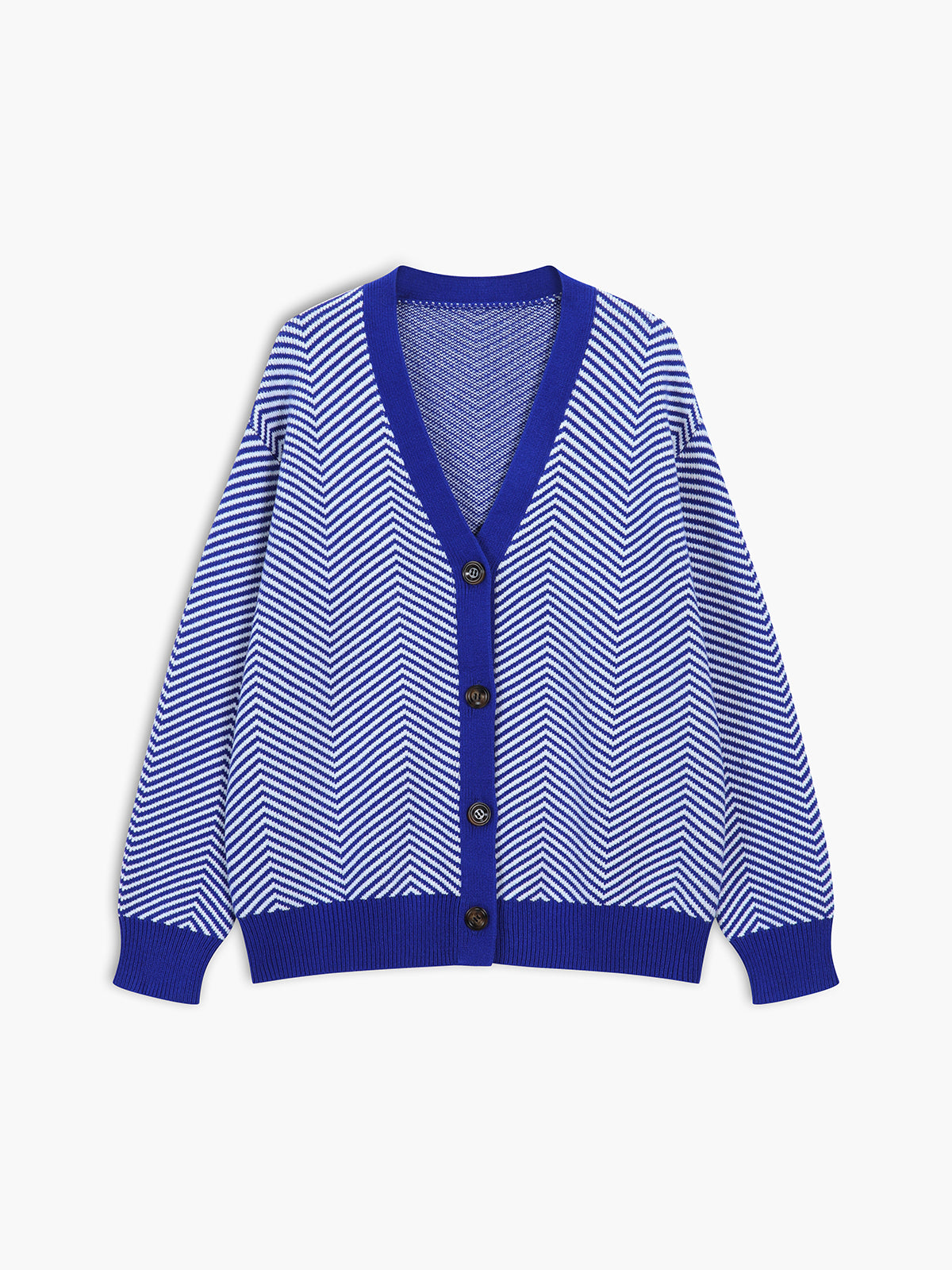 DELAUNAY | Cardigan Chevrons Contrastés Michèle
