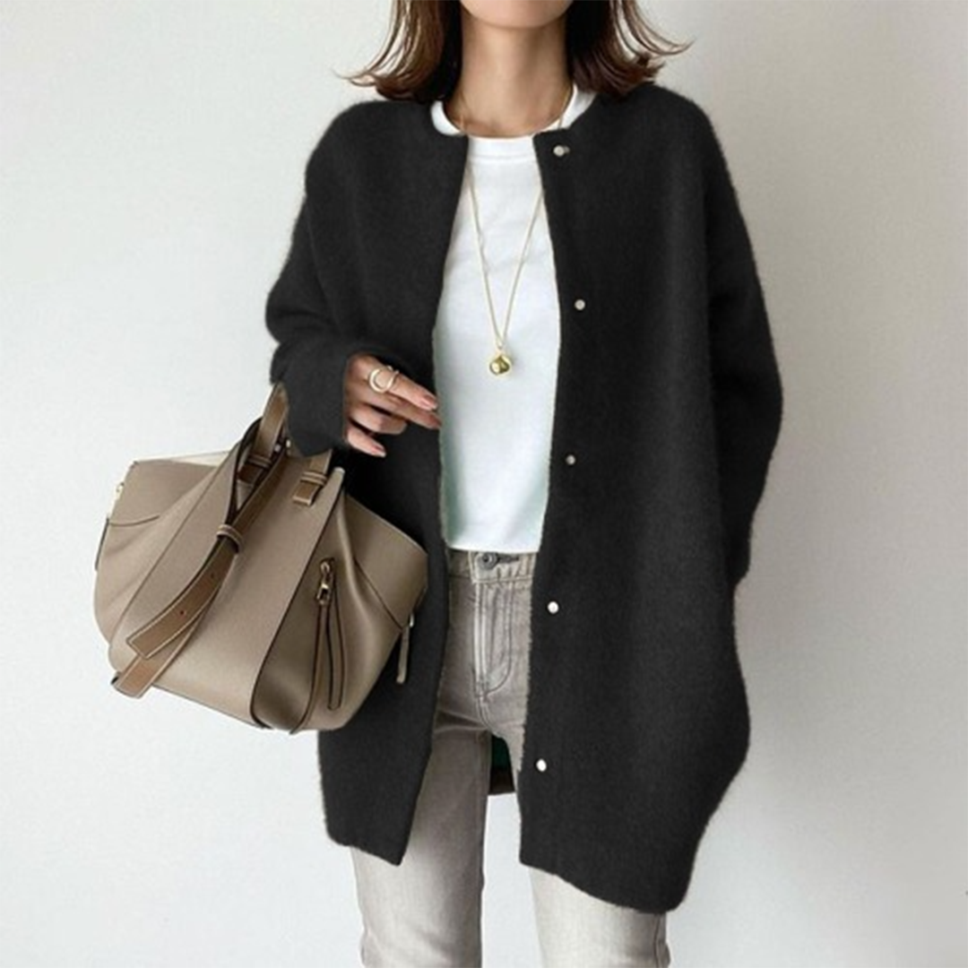 DELAUNAY | Cardigan Long sans Col Léa